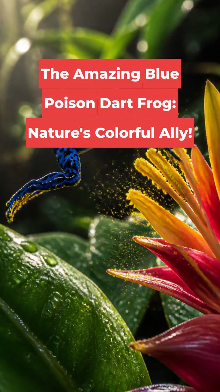 The Amazing Blue Poison Dart Frog: Nature's Colorful Ally!