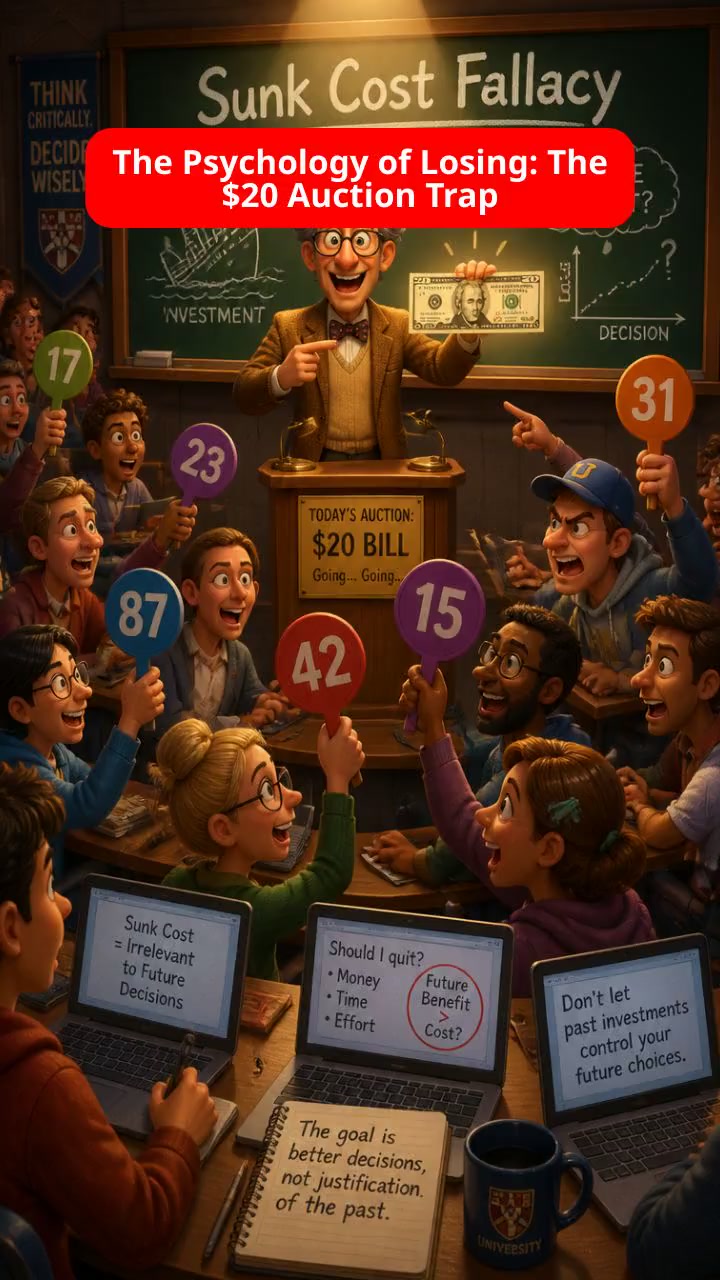 The Psychology of Losing: The $20 Auction Trap