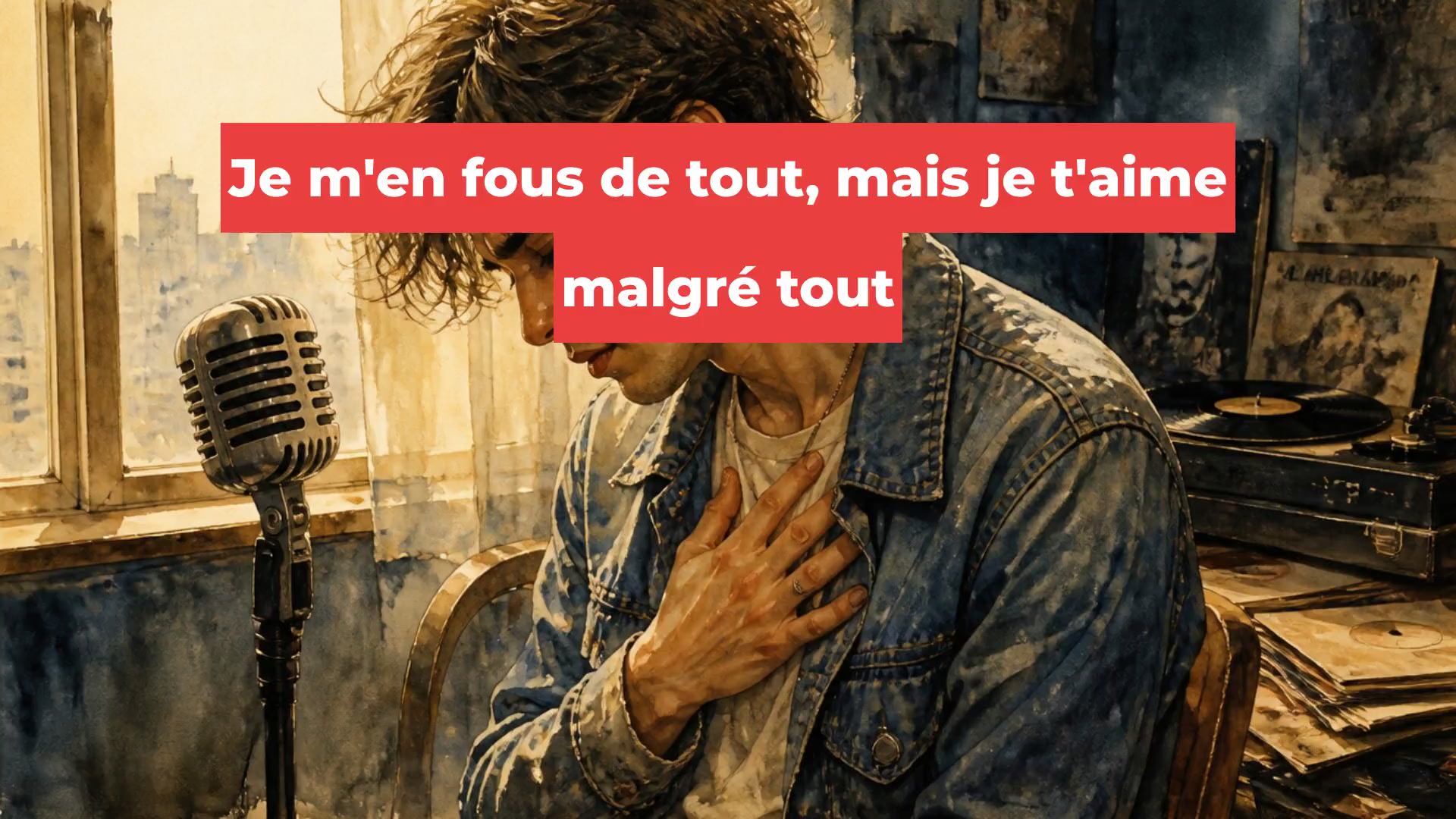 Je m'en fous de tout, mais je t'aime malgré tout