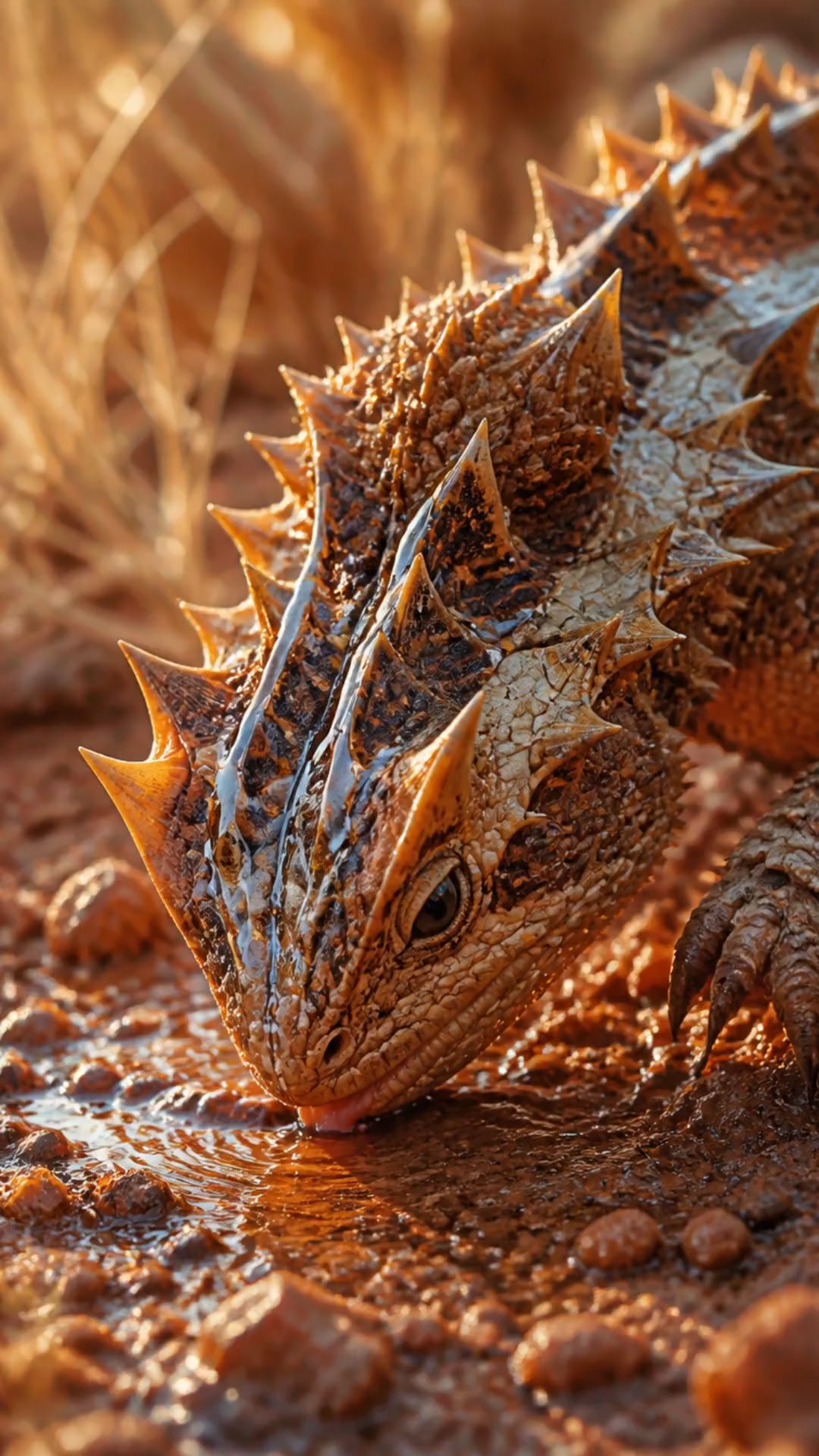 This Lizard Drinks Through Its SKIN!