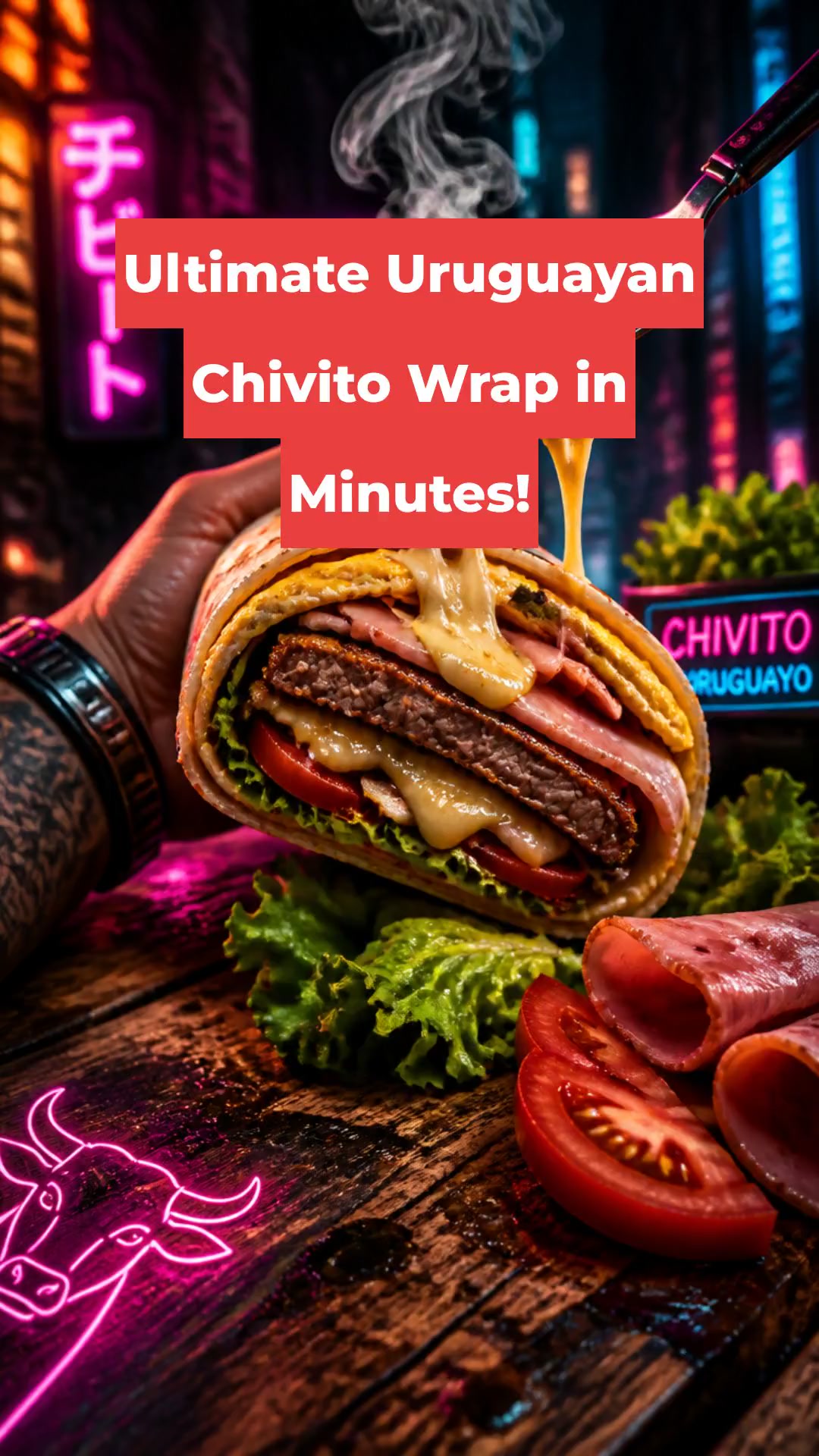 Ultimate Uruguayan Chivito Wrap in Minutes!