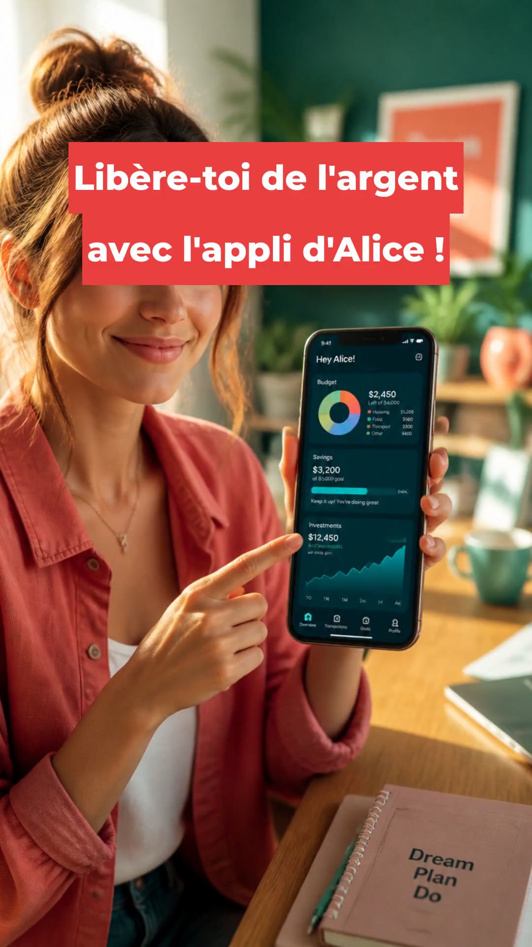 Libère-toi de l'argent avec l'appli d'Alice !