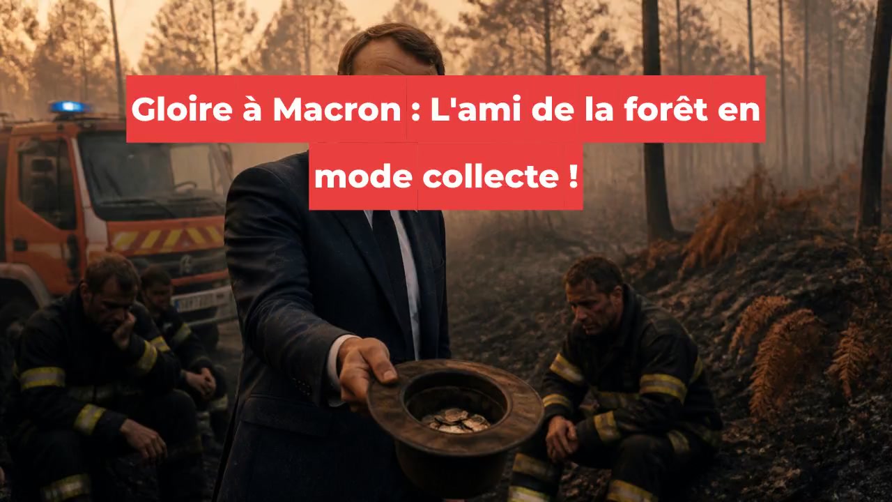 Gloire à Macron : L'ami de la forêt en mode collecte !