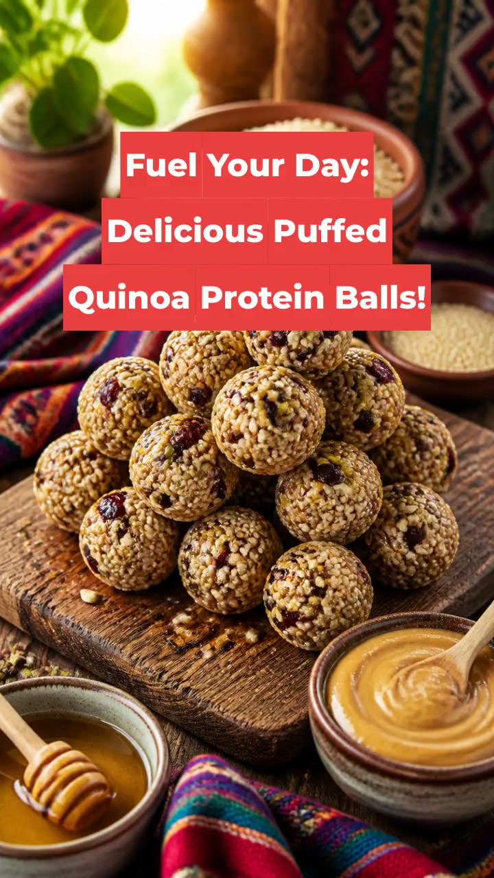 Fuel Your Day: Delicious Puffed Quinoa Protein Balls!