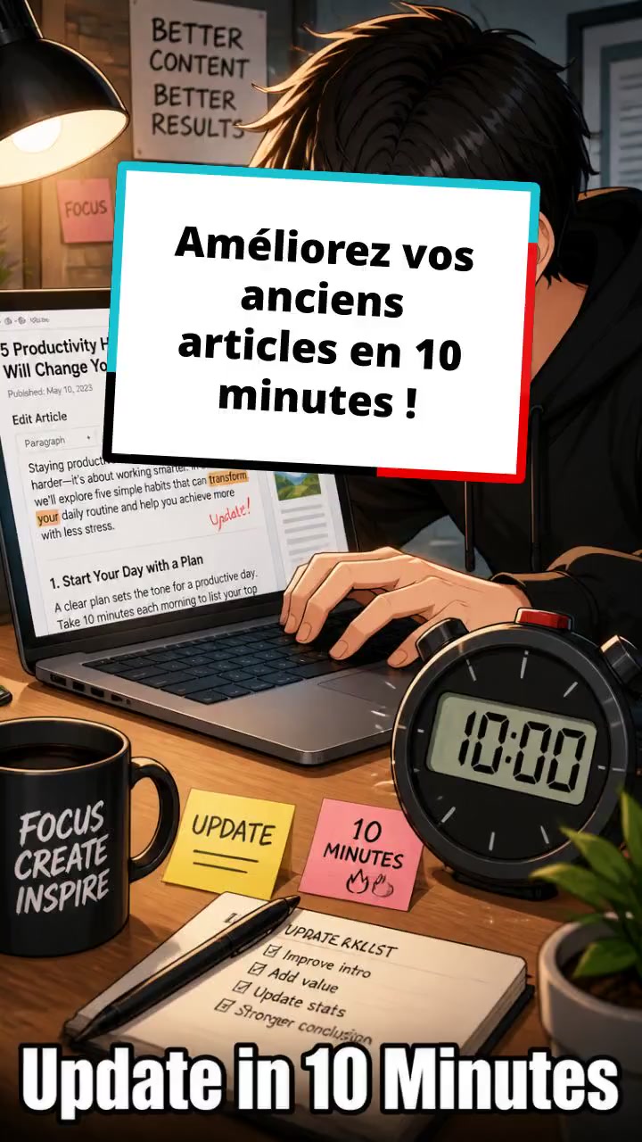 Améliorez vos anciens articles en 10 minutes !