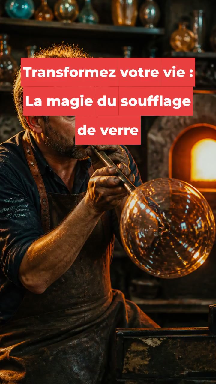 Transformez votre vie : La magie du soufflage de verre