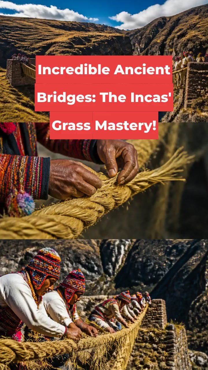 Incredible Ancient Bridges: The Incas' Grass Mastery!