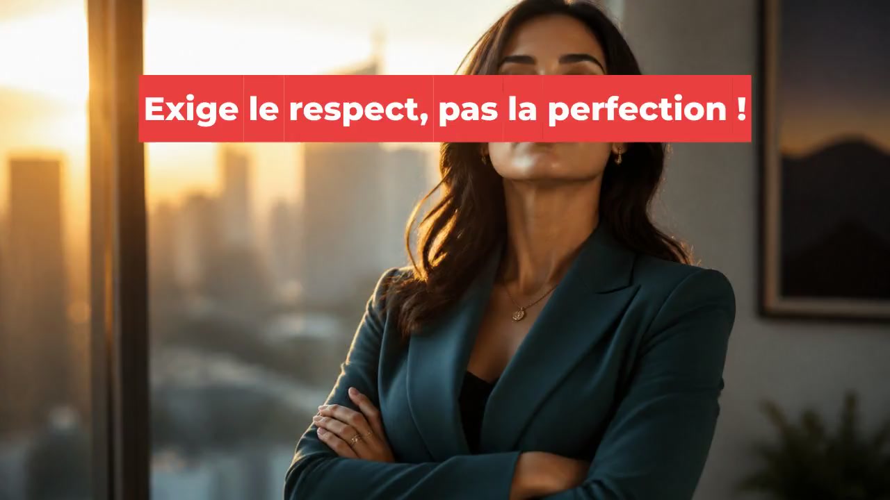 Exige le respect, pas la perfection !