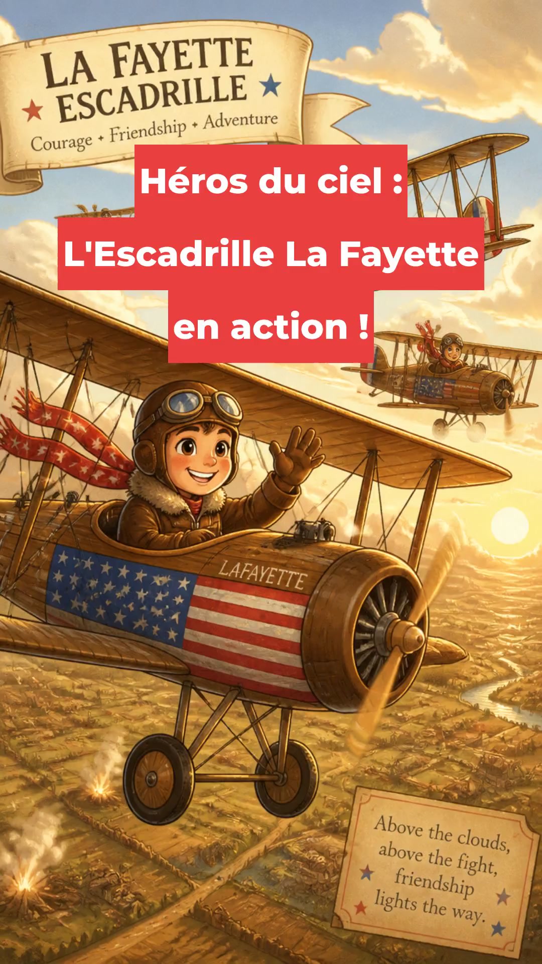 Héros du ciel : L'Escadrille La Fayette en action !