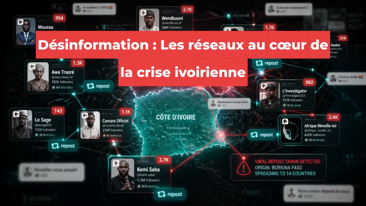 Désinformation : Les réseaux au cœur de la crise ivoirienne
