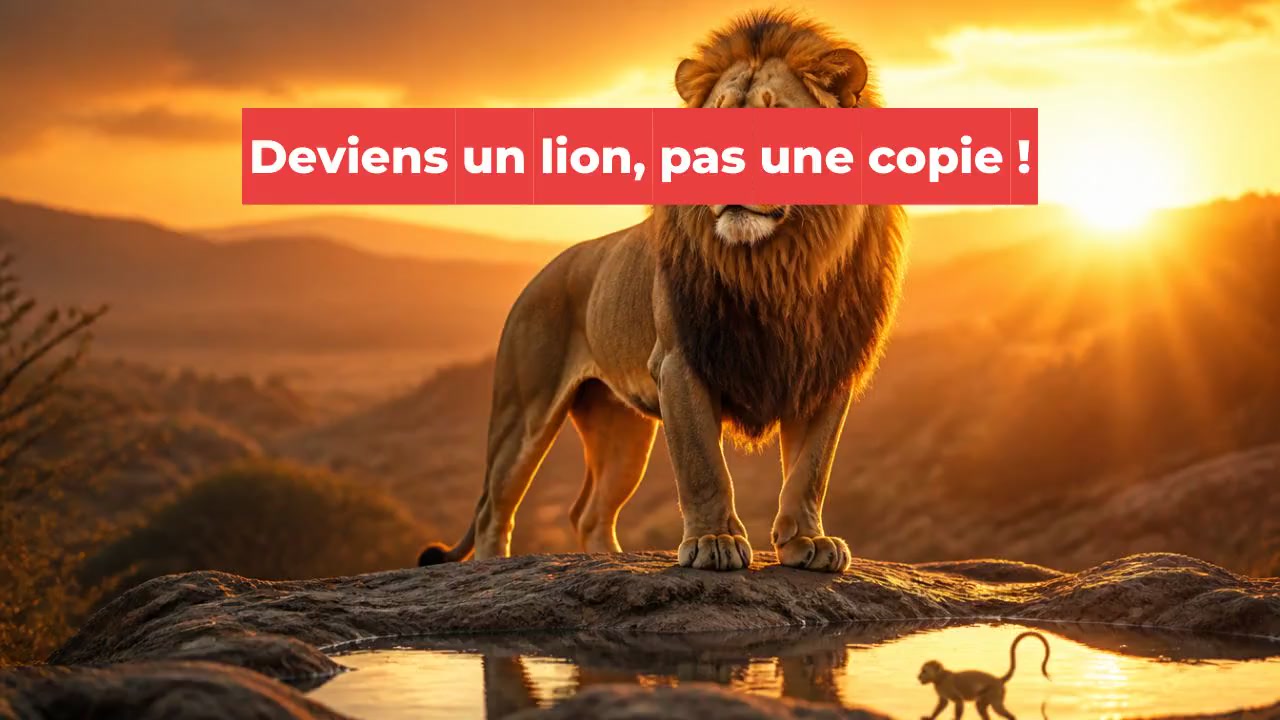 Deviens un lion, pas une copie !