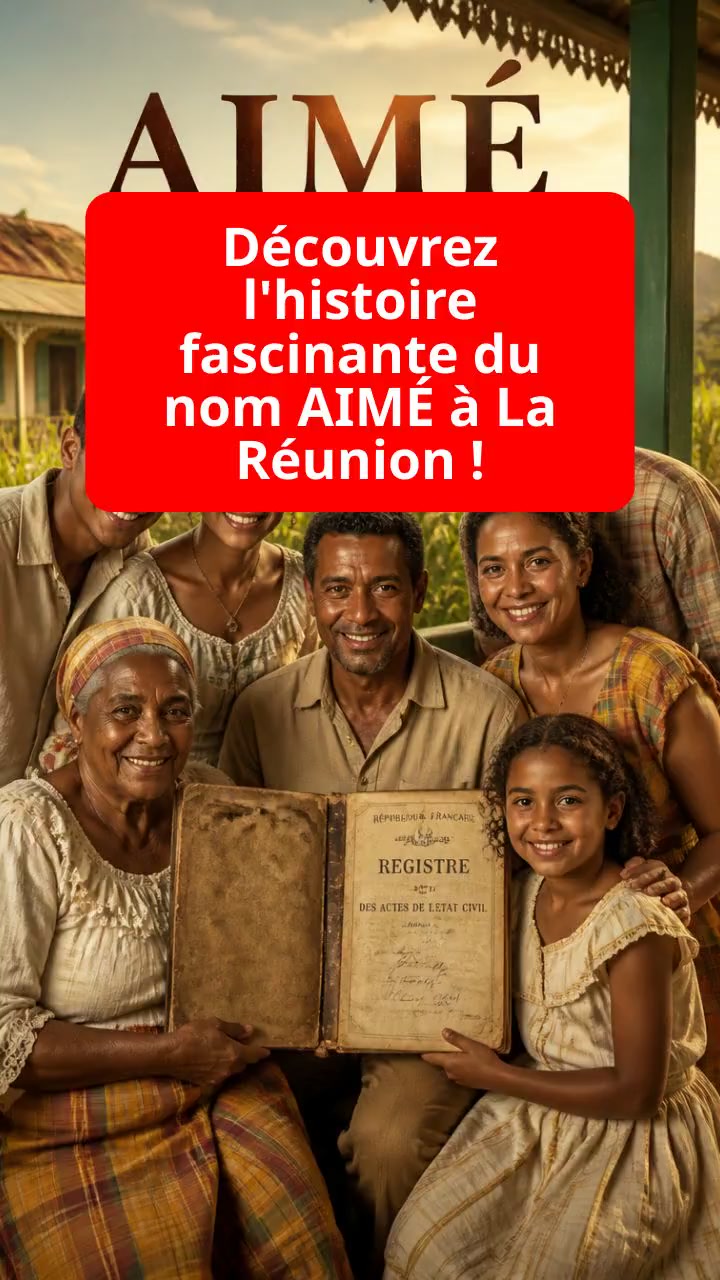 Découvrez l'histoire fascinante du nom AIMÉ à La Réunion !