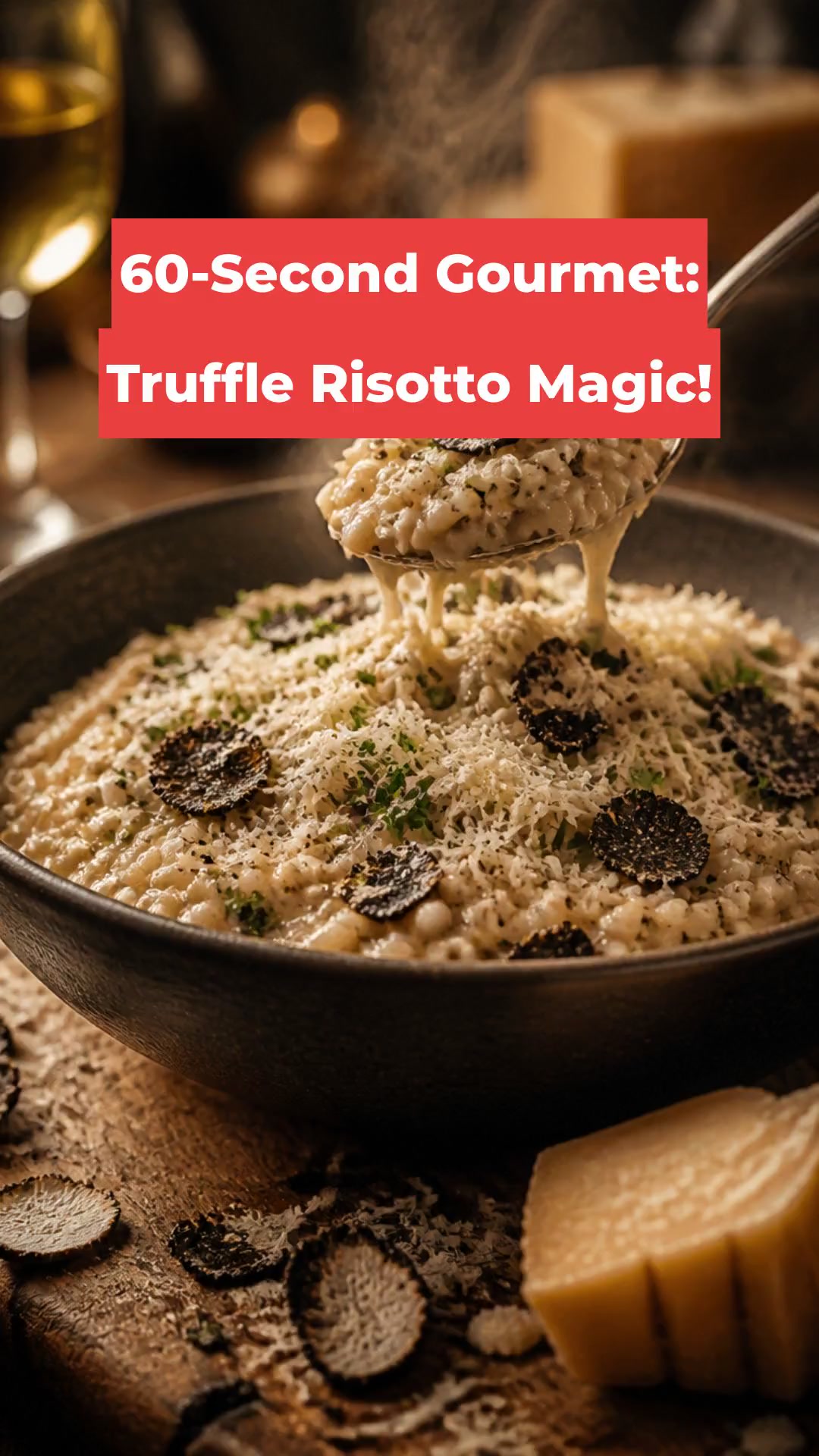60-Second Gourmet: Truffle Risotto Magic!