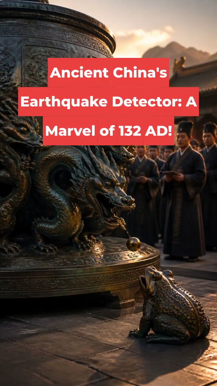 Ancient China's Earthquake Detector: A Marvel of 132 AD!