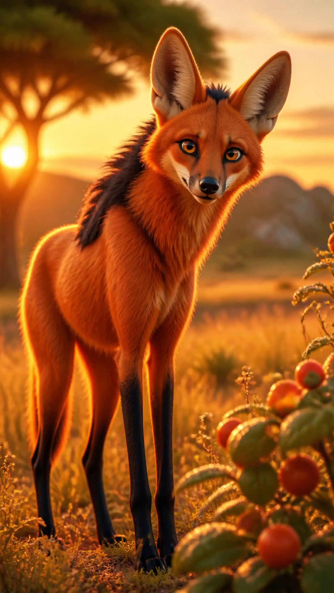 Découvrez le loup à crinière : un géant mystérieux des savanes