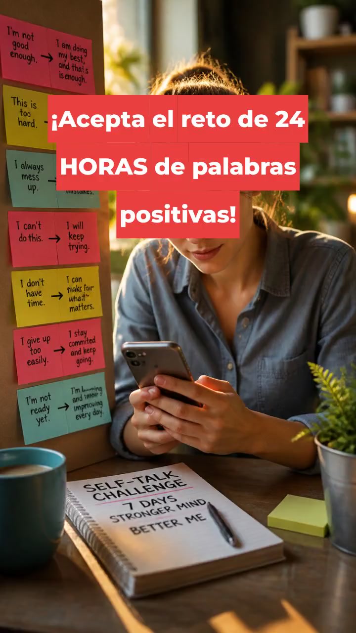 ¡Acepta el reto de 24 HORAS de palabras positivas!