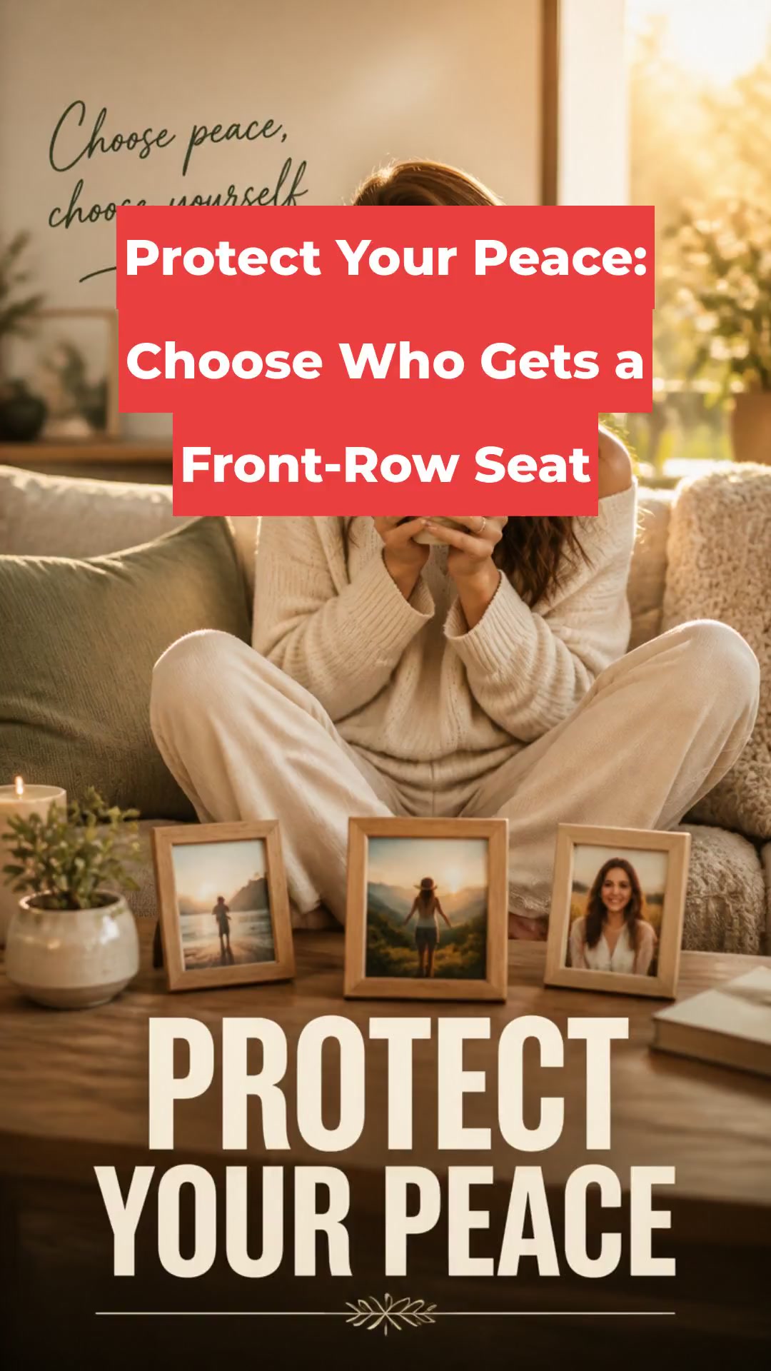 Protect Your Peace: Choose Who Gets a Front-Row Seat
