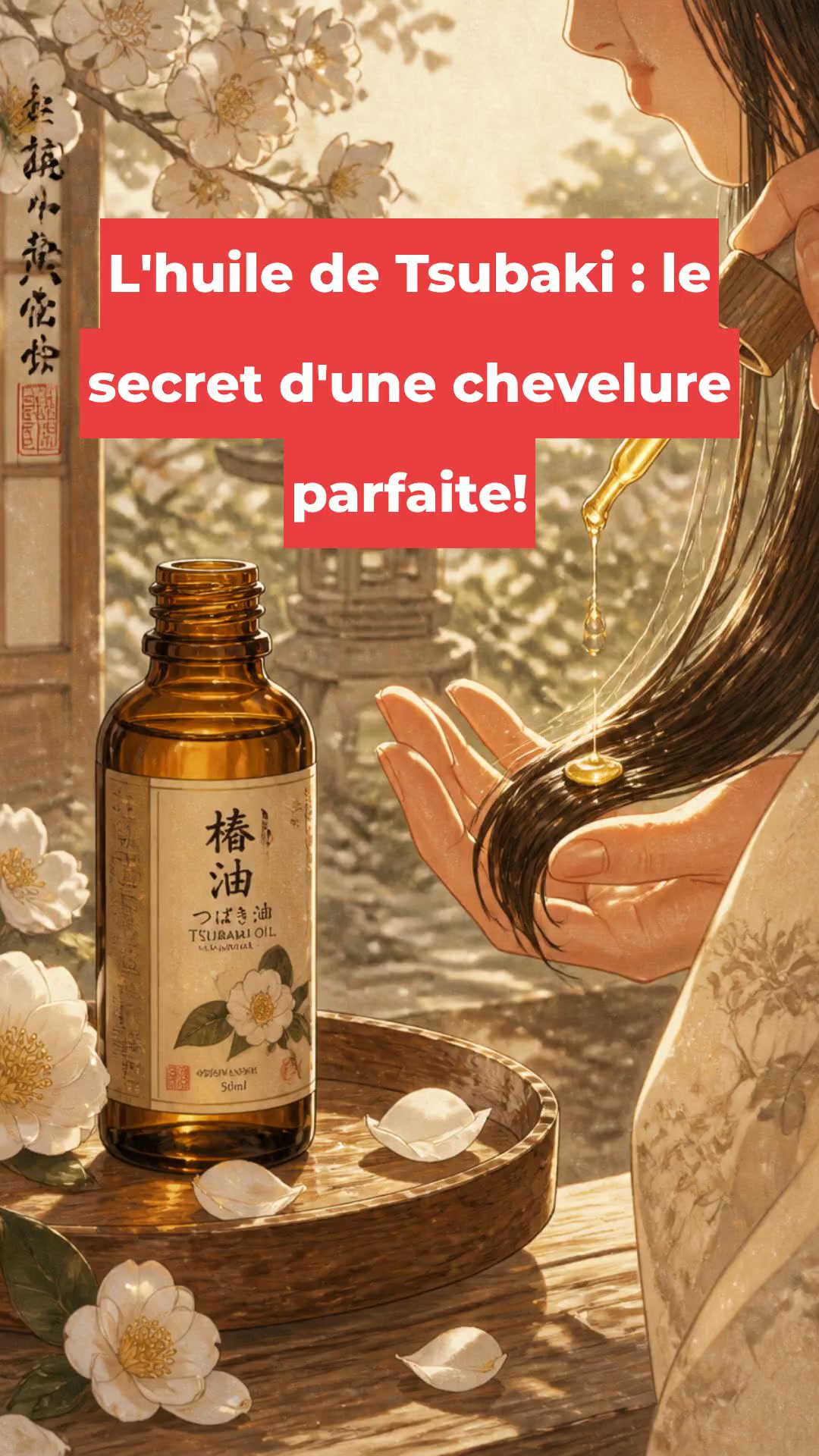L'huile de Tsubaki : le secret d'une chevelure parfaite!