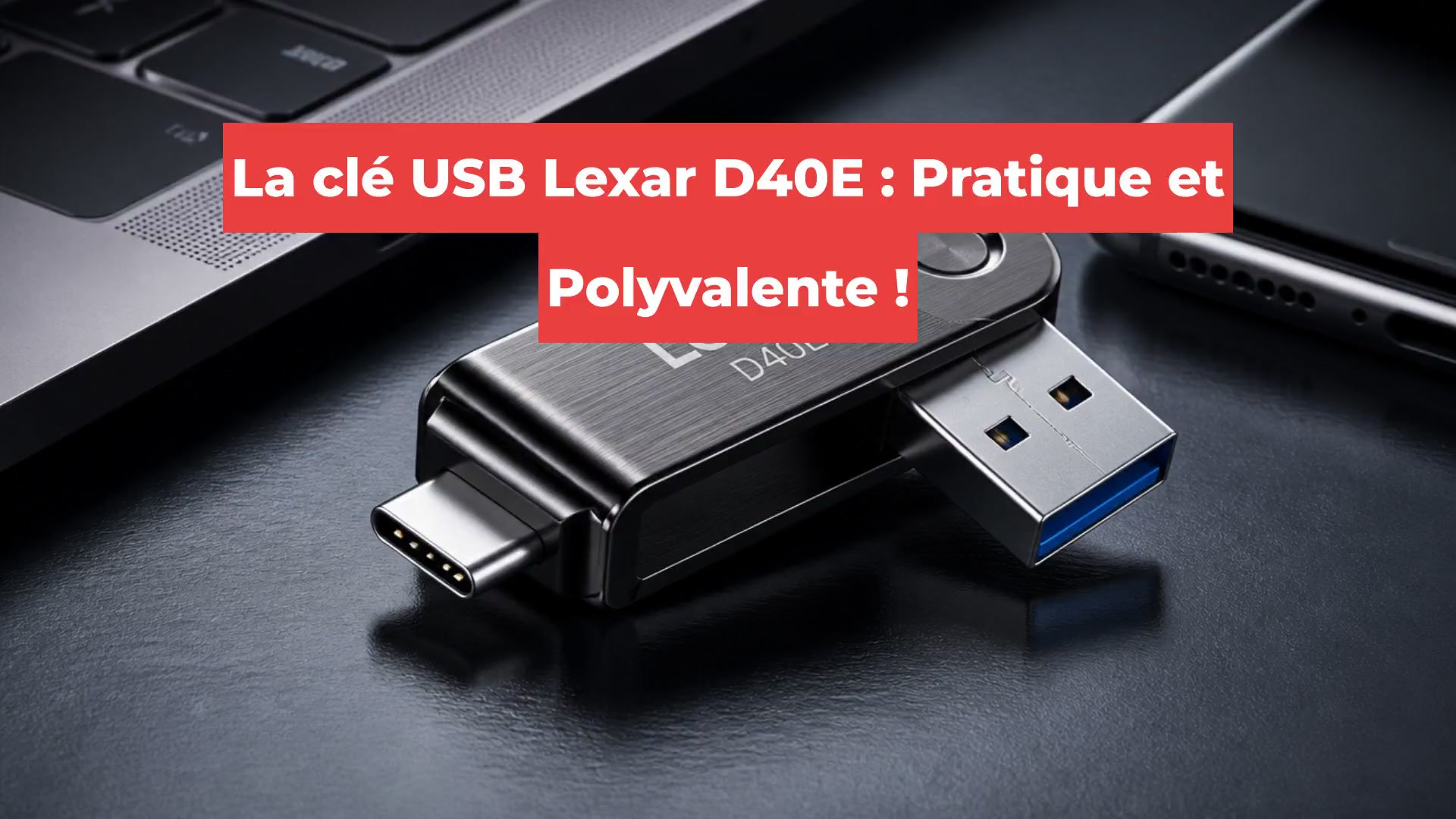 La clé USB Lexar D40E : Pratique et Polyvalente !