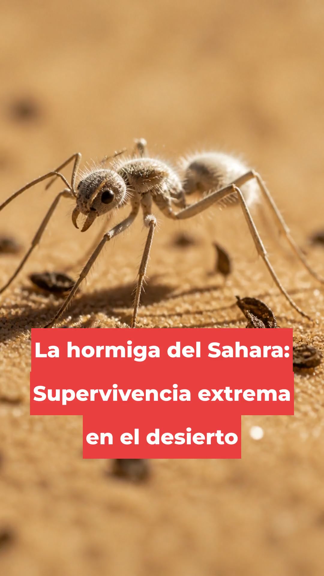 La hormiga del Sahara: Supervivencia extrema en el desierto