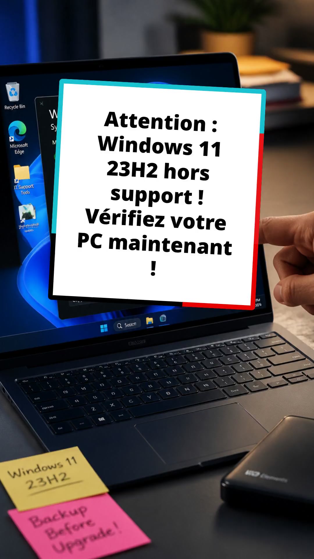 Attention : Windows 11 23H2 hors support ! Vérifiez votre PC maintenant !