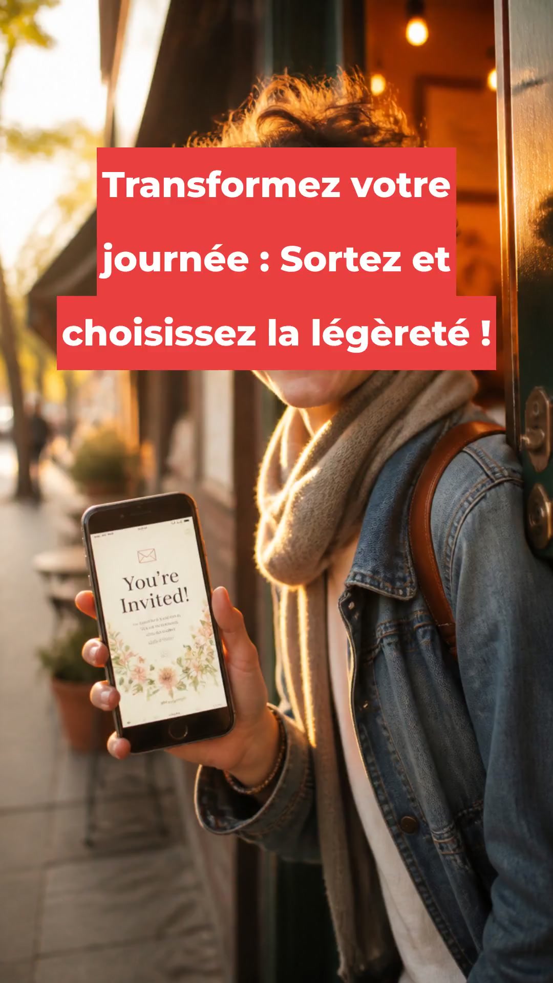 Transformez votre journée : Sortez et choisissez la légèreté !