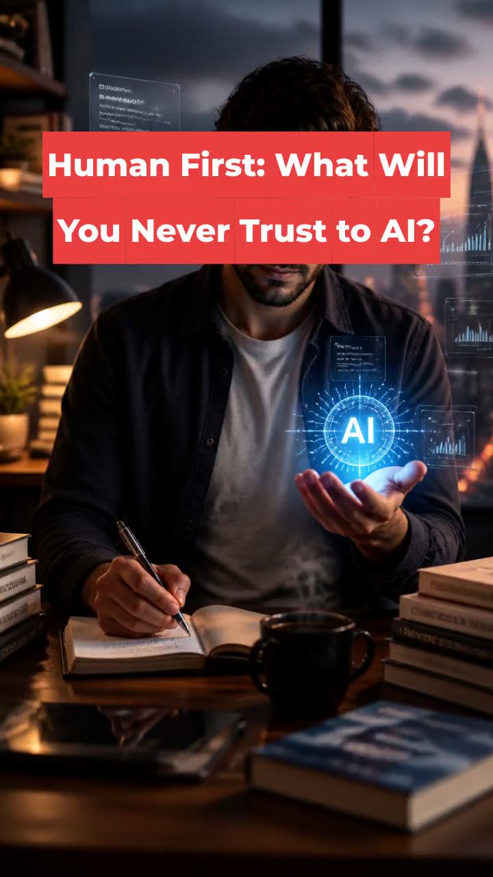Human First: What Will You Never Trust to AI?