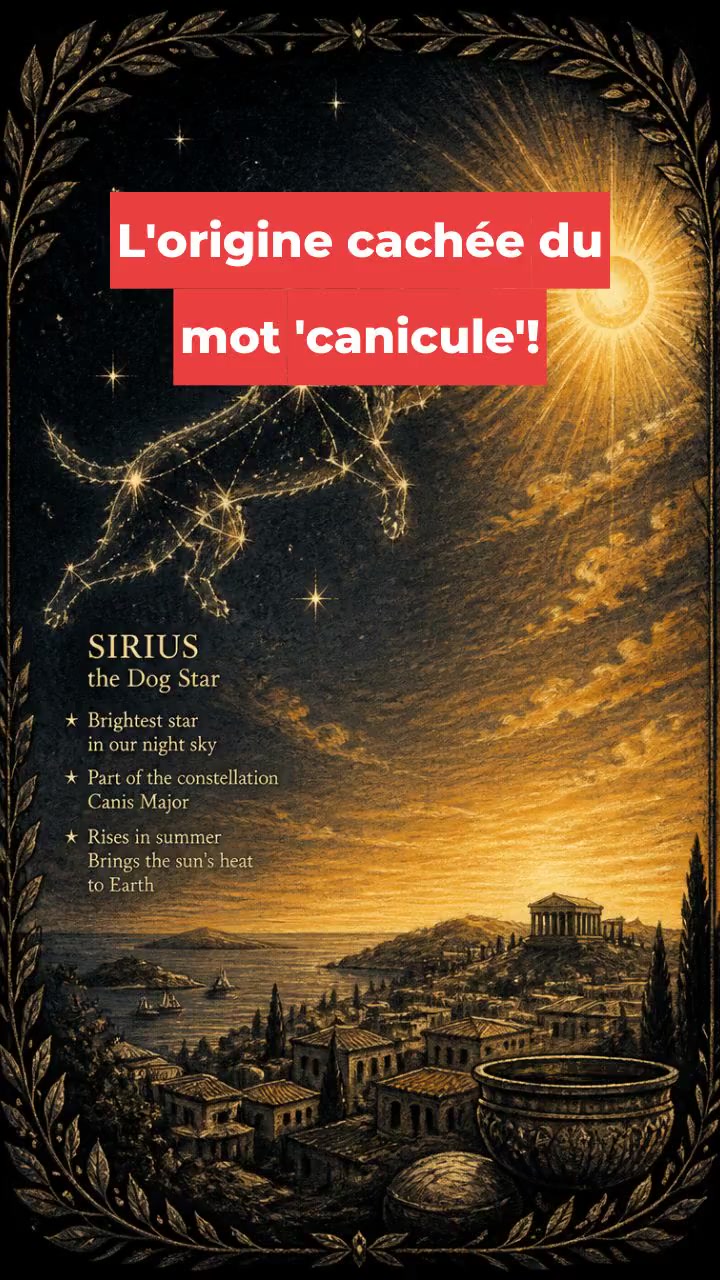 L'origine cachée du mot 'canicule'!