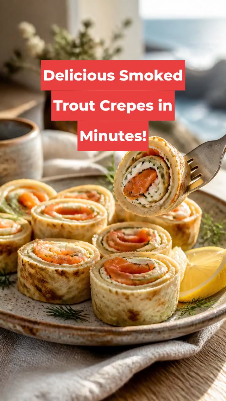 Delicious Smoked Trout Crepes in Minutes!