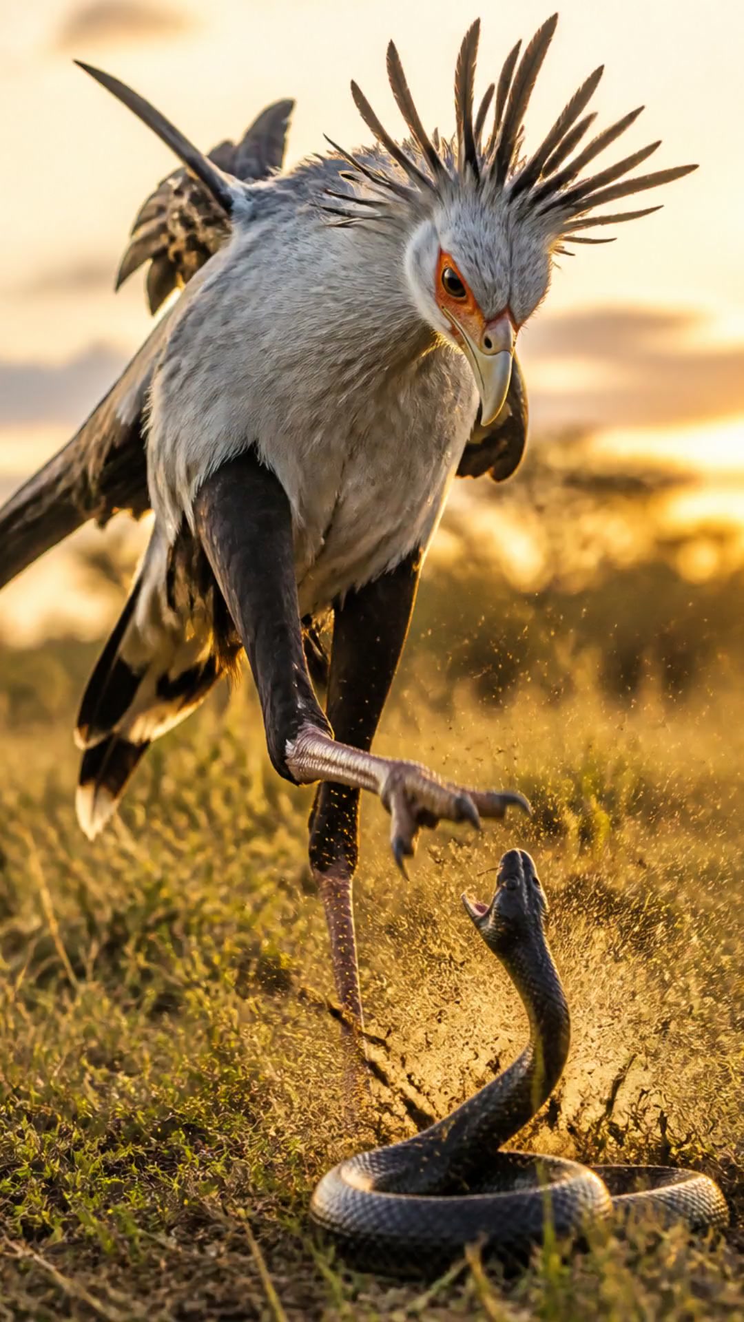 This Bird Kills Snakes With Its FEET!