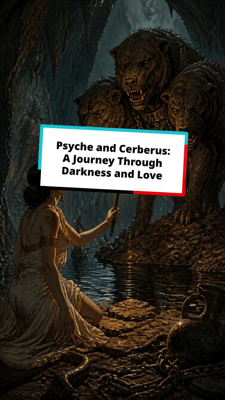 Psyche and Cerberus: A Journey Through Darkness and Love