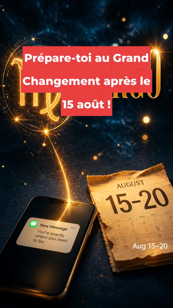 Prépare-toi au Grand Changement après le 15 août !
