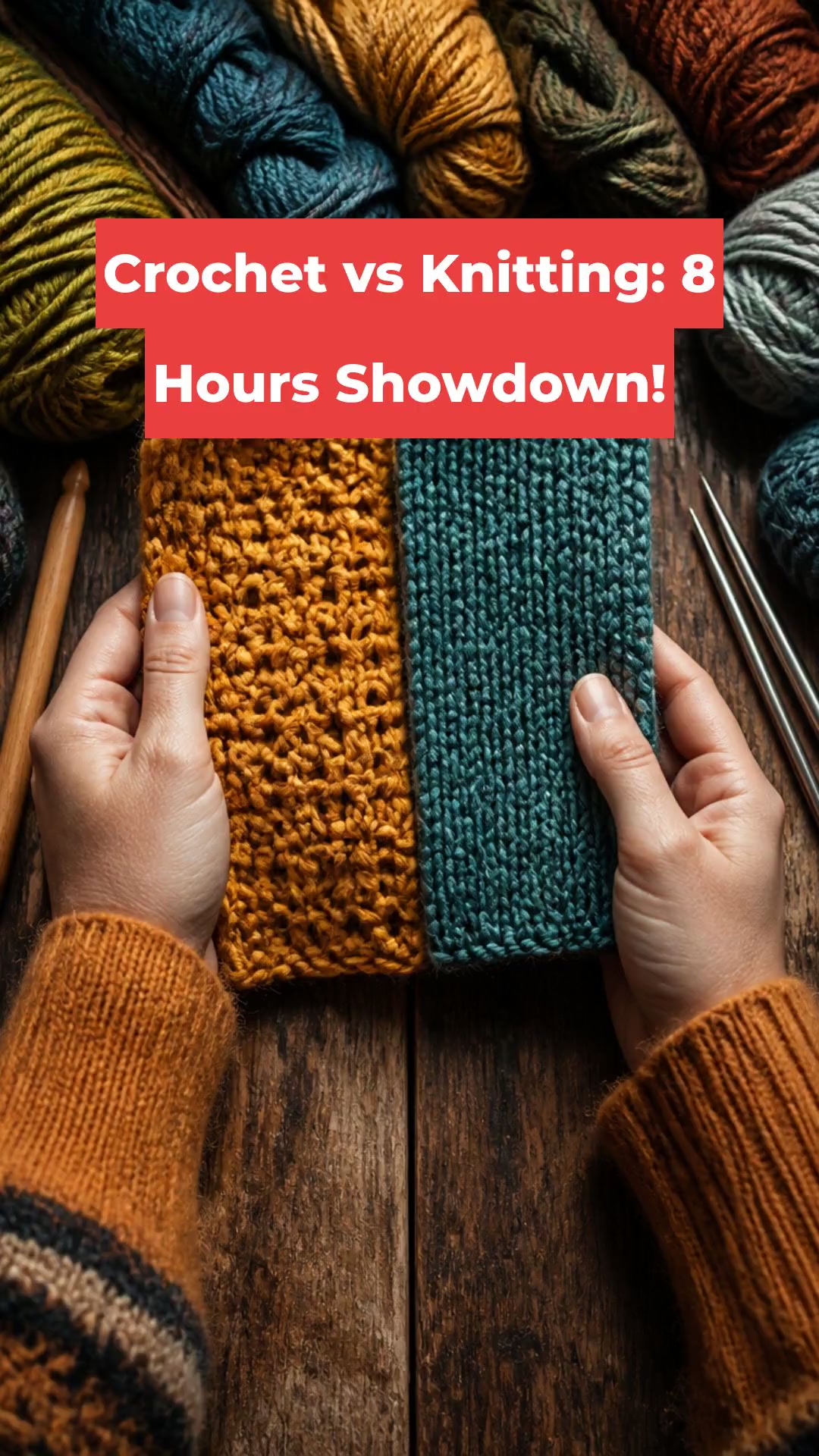Crochet vs Knitting: 8 Hours Showdown!