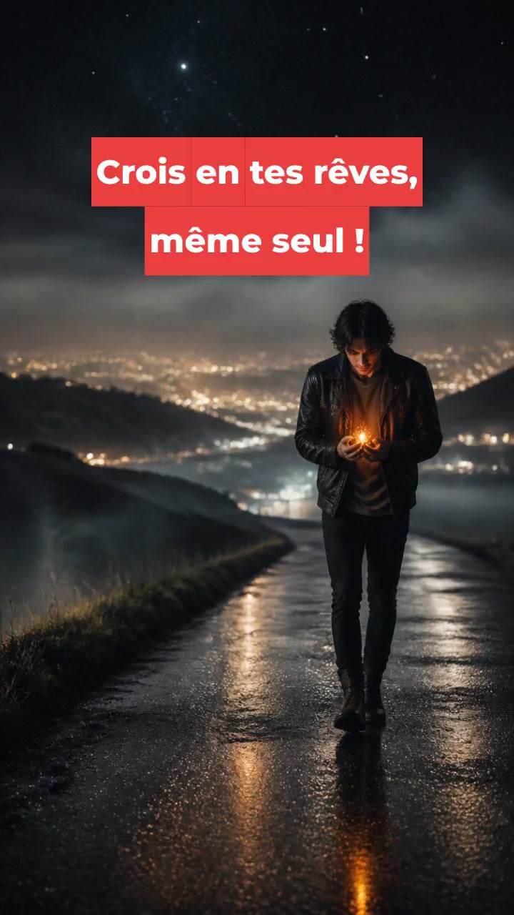 Crois en tes rêves, même seul !