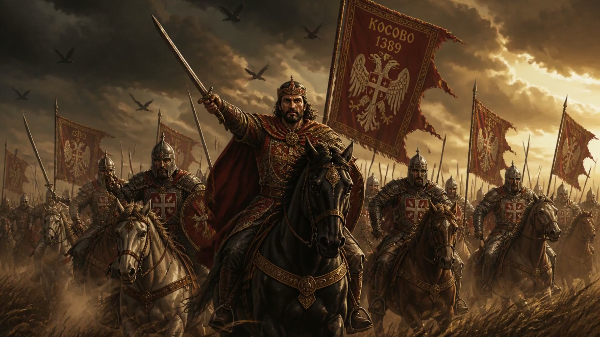 1389 : THE BATTLE OF KOSOVO (CHRISTIAN ORTHODOX SERBIANS VS ISLAMIC OTTOMANS)