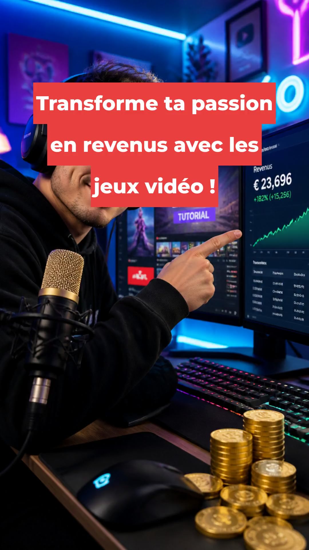 Transforme ta passion en revenus avec les jeux vidéo !