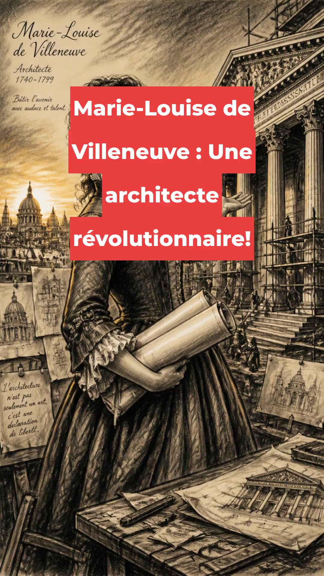 Marie-Louise de Villeneuve : Une architecte révolutionnaire!