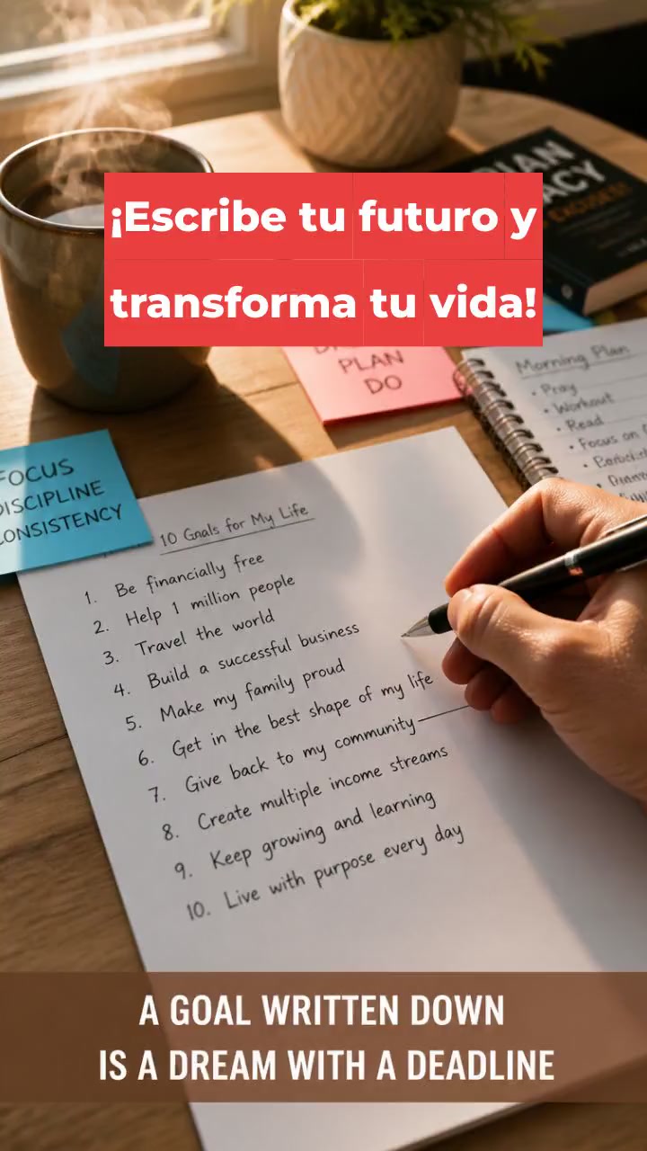 ¡Escribe tu futuro y transforma tu vida!