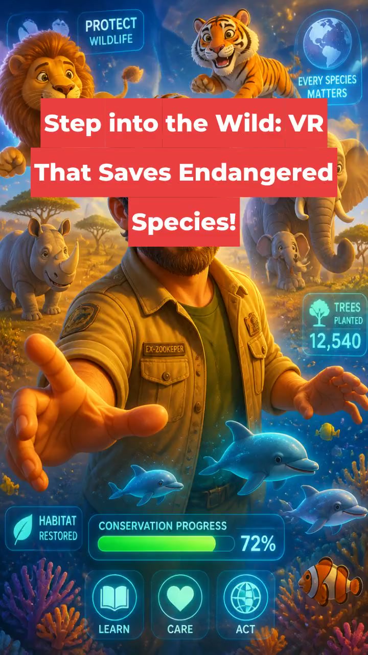 Step into the Wild: VR That Saves Endangered Species!