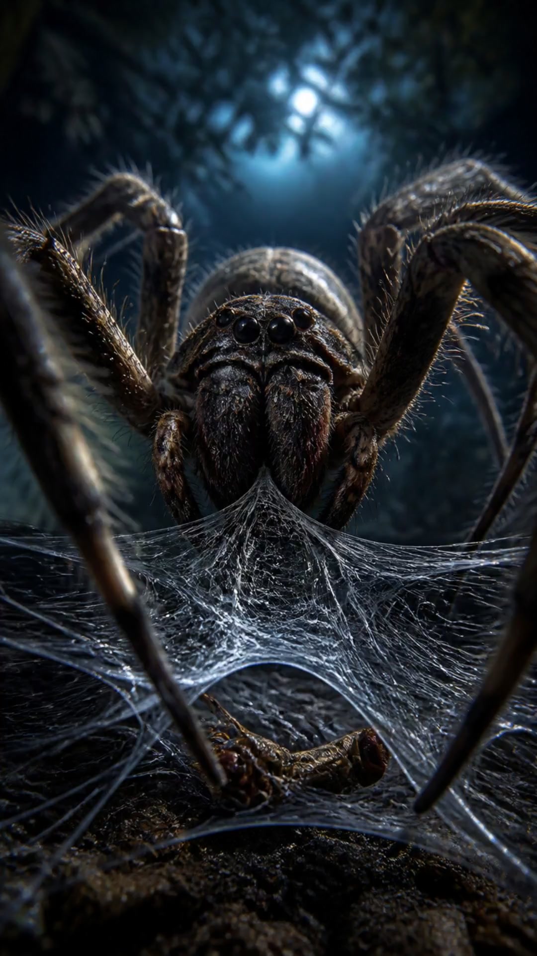 This Spider Throws Its WEB at Its Prey!