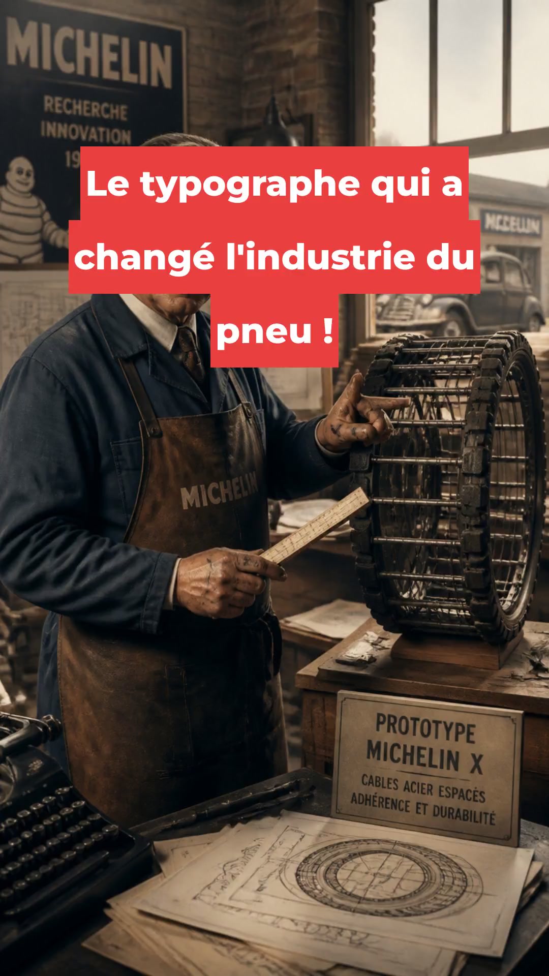 Le typographe qui a changé l'industrie du pneu !