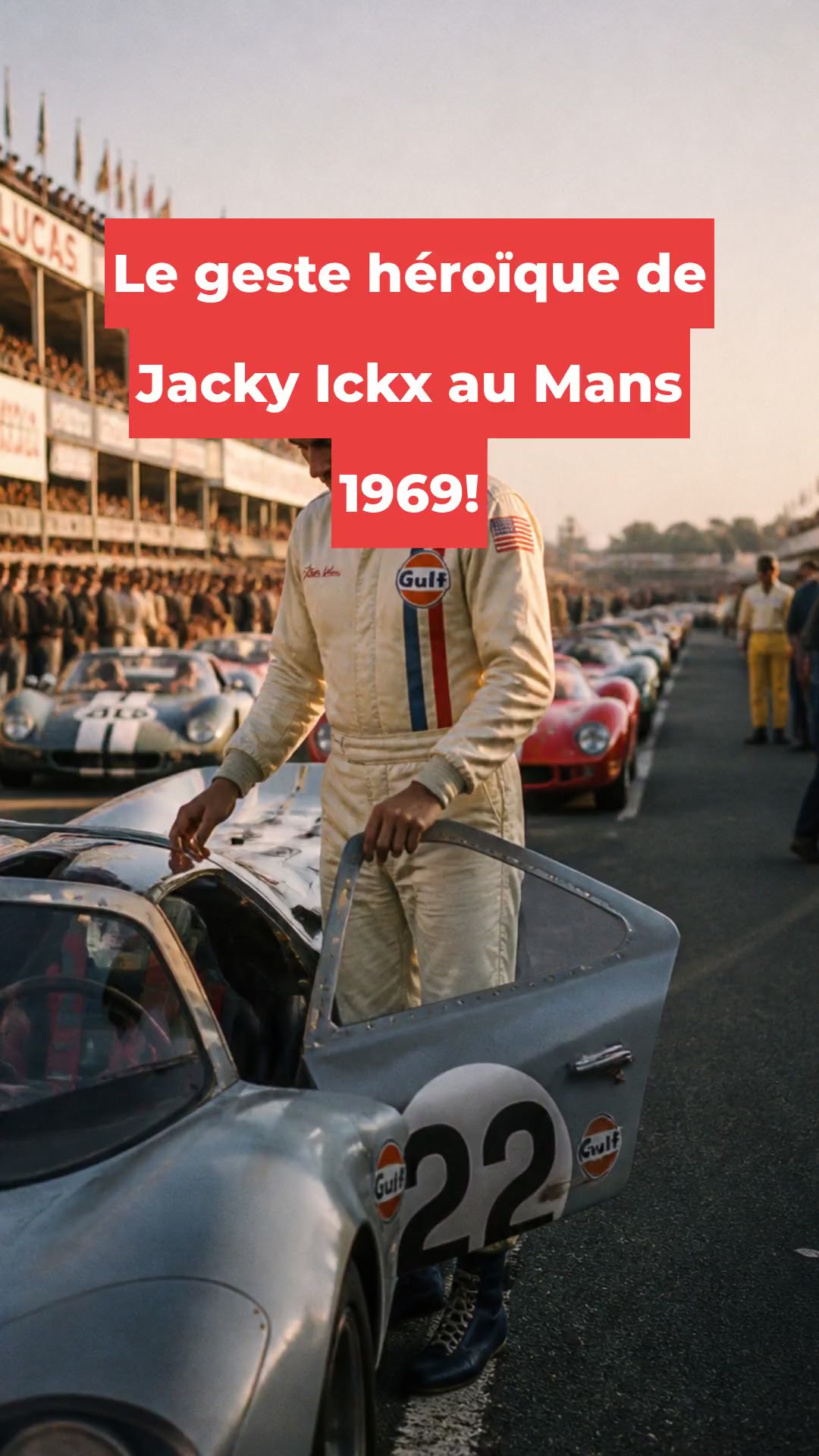 Le geste héroïque de Jacky Ickx au Mans 1969!