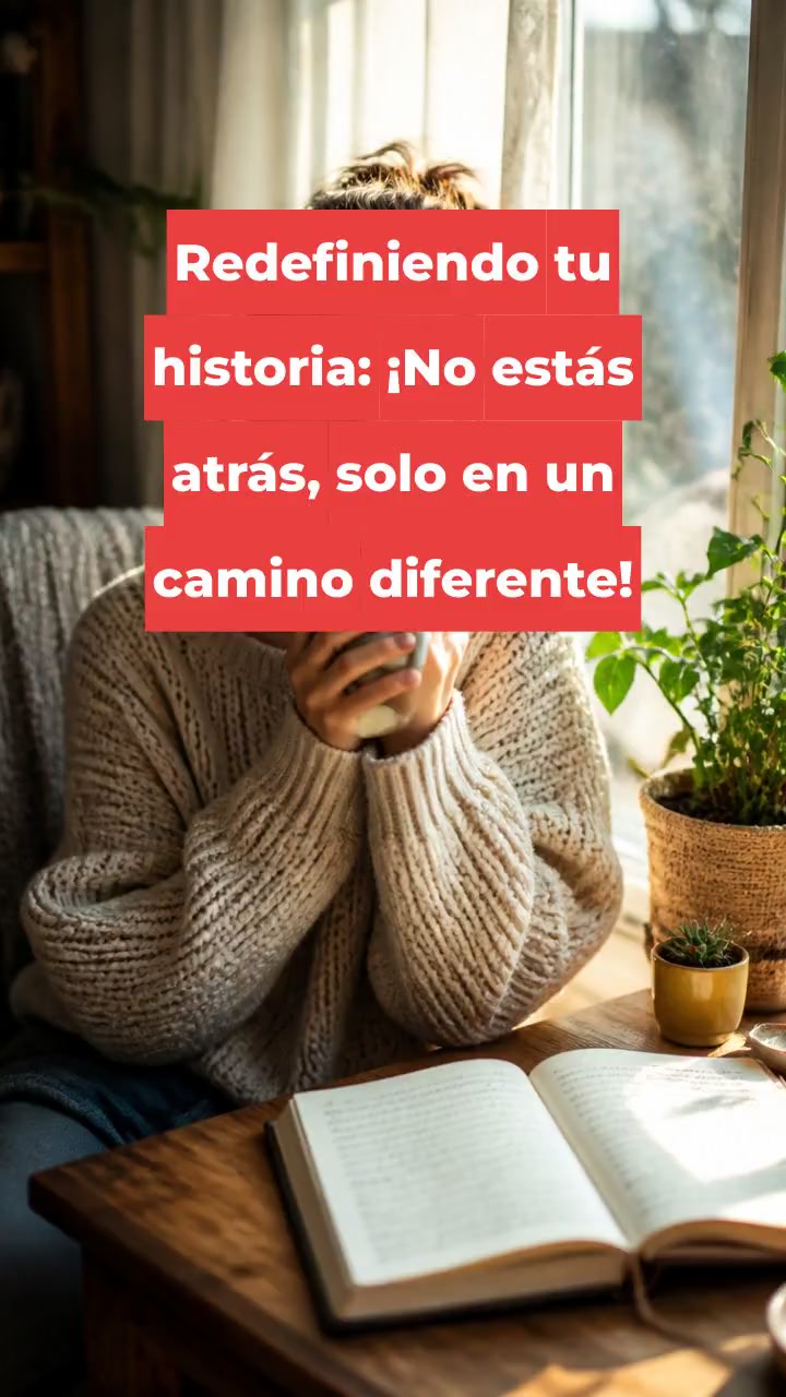 Redefiniendo tu historia: ¡No estás atrás, solo en un camino diferente!