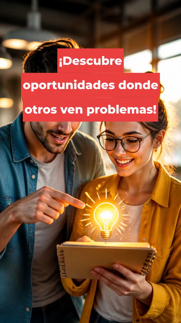 ¡Descubre oportunidades donde otros ven problemas!
