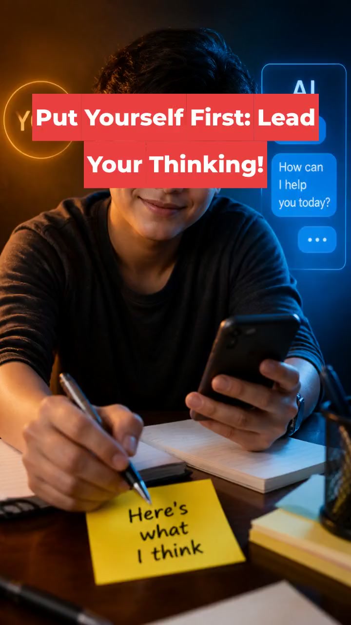 Put Yourself First: Lead Your Thinking!