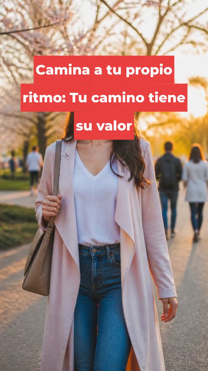 Camina a tu propio ritmo: Tu camino tiene su valor