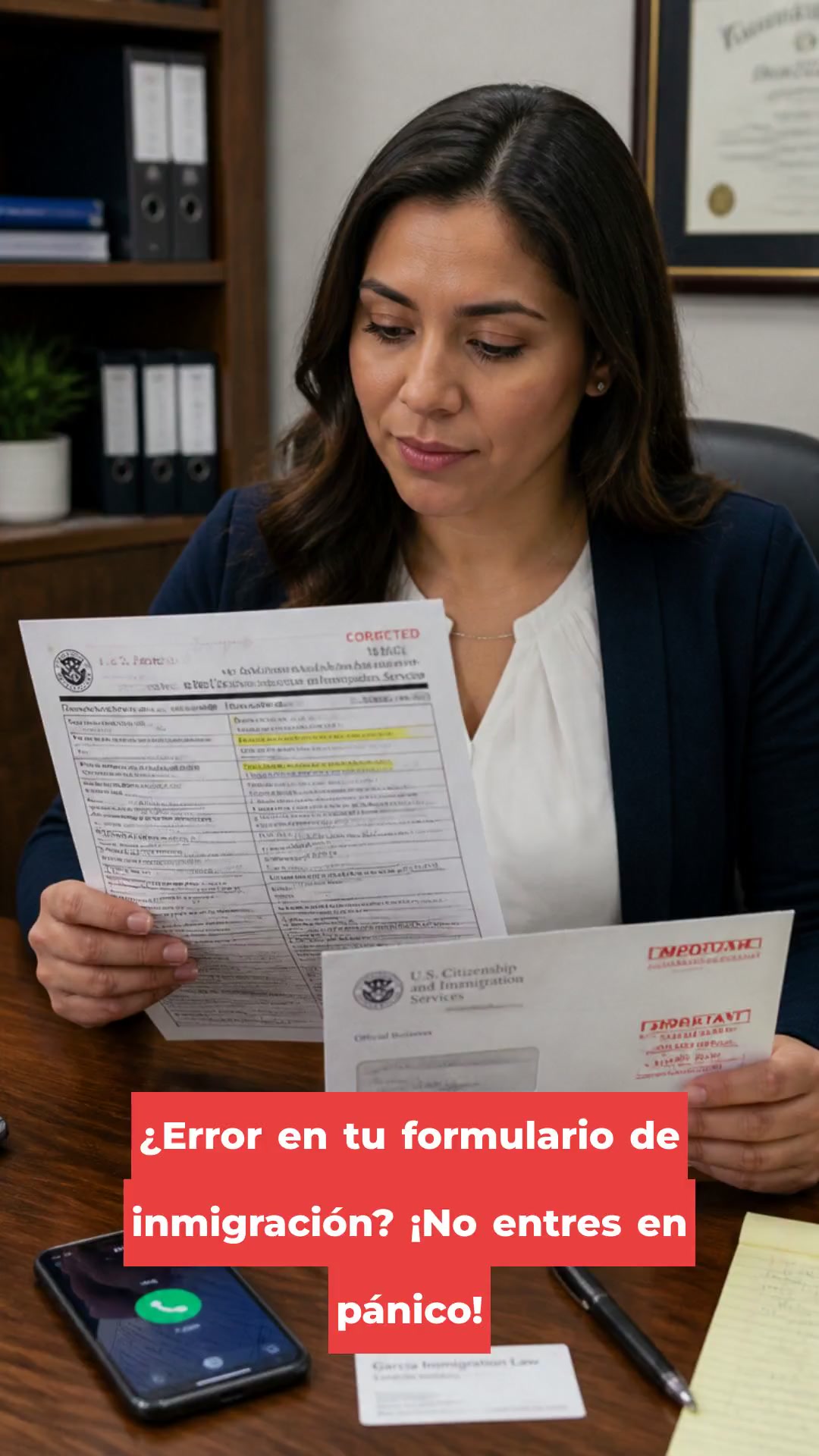 ¿Error en tu formulario de inmigración? ¡No entres en pánico!