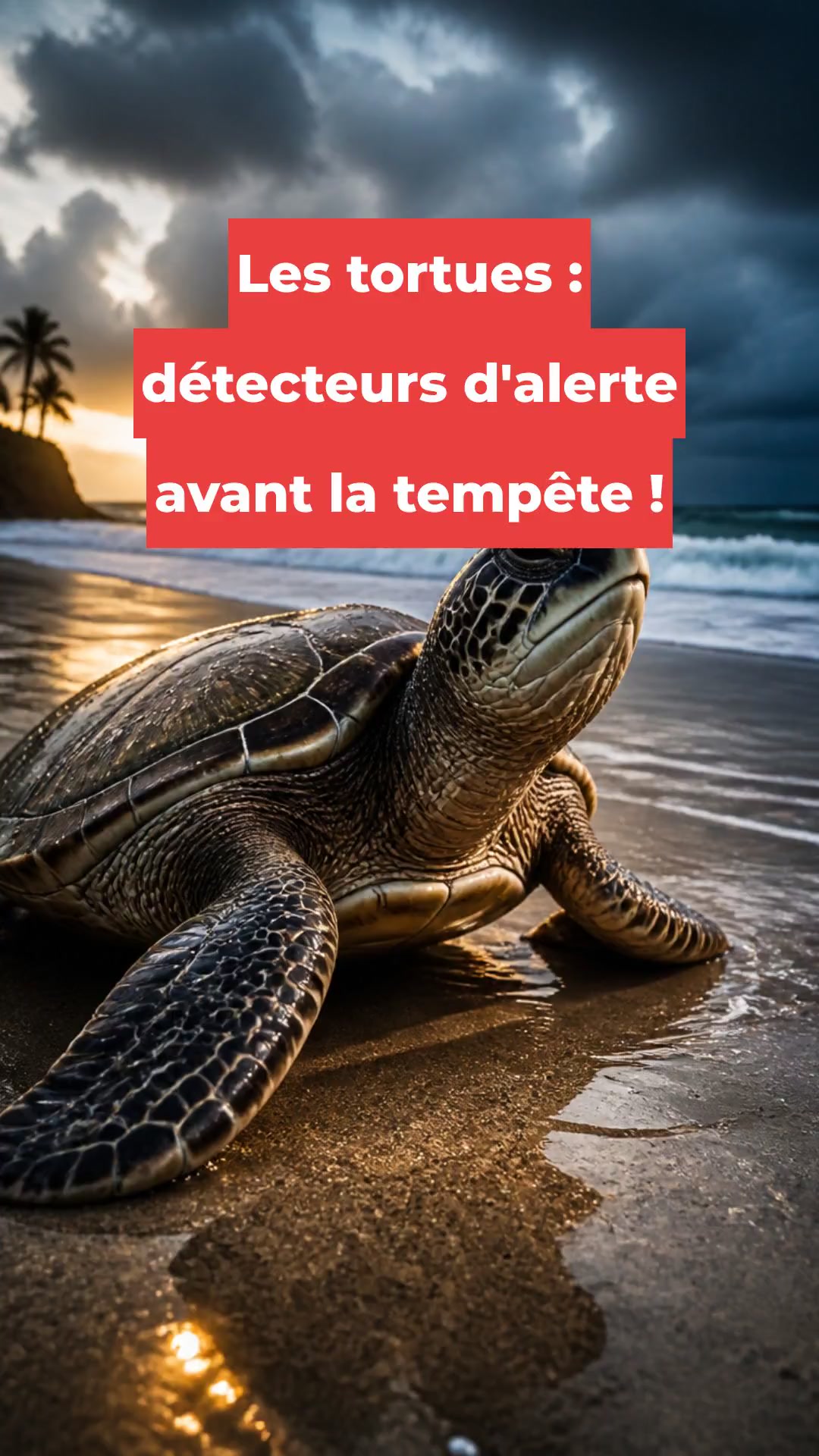 Les tortues : détecteurs d'alerte avant la tempête !