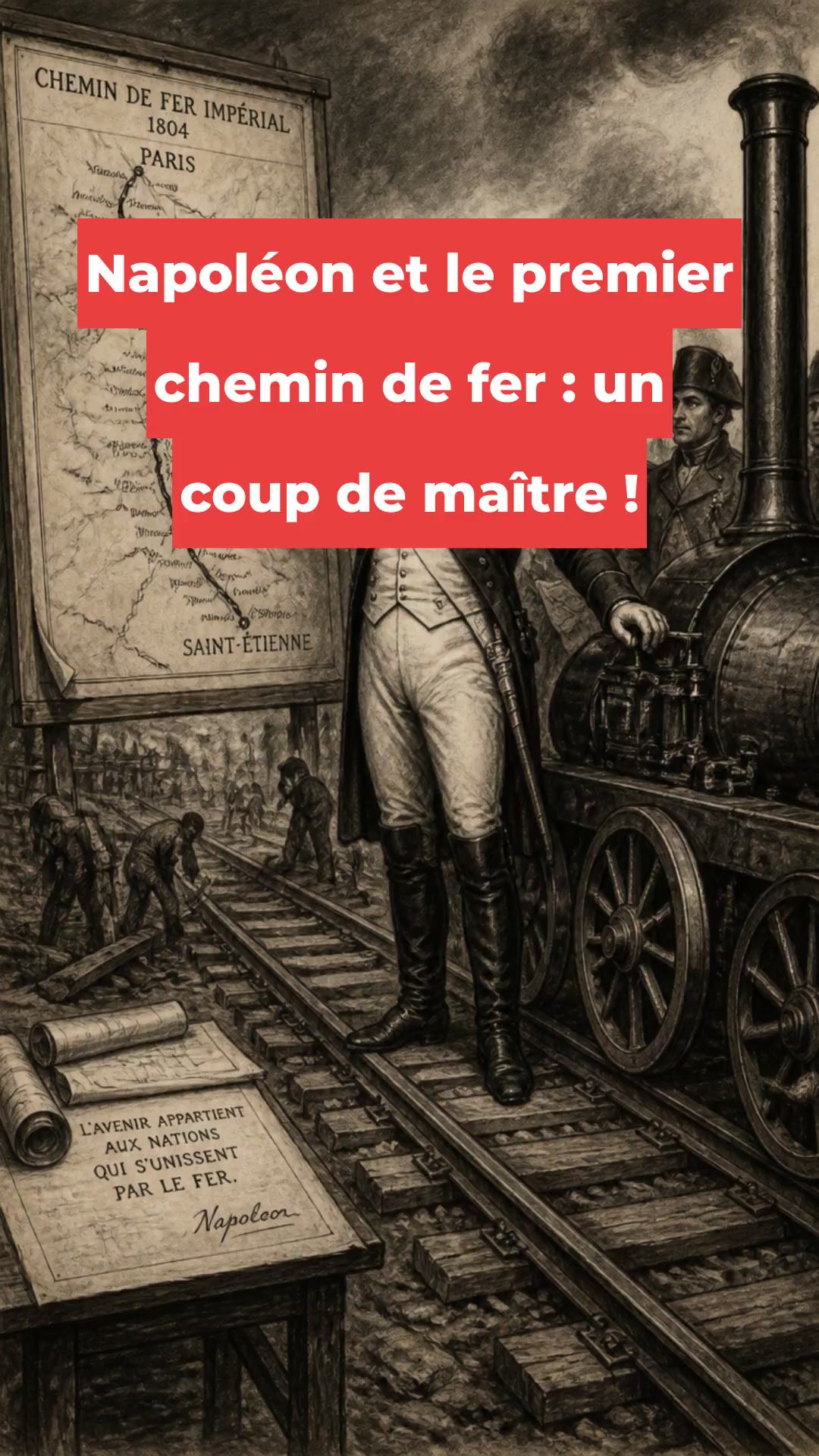 Napoléon et le premier chemin de fer : un coup de maître !