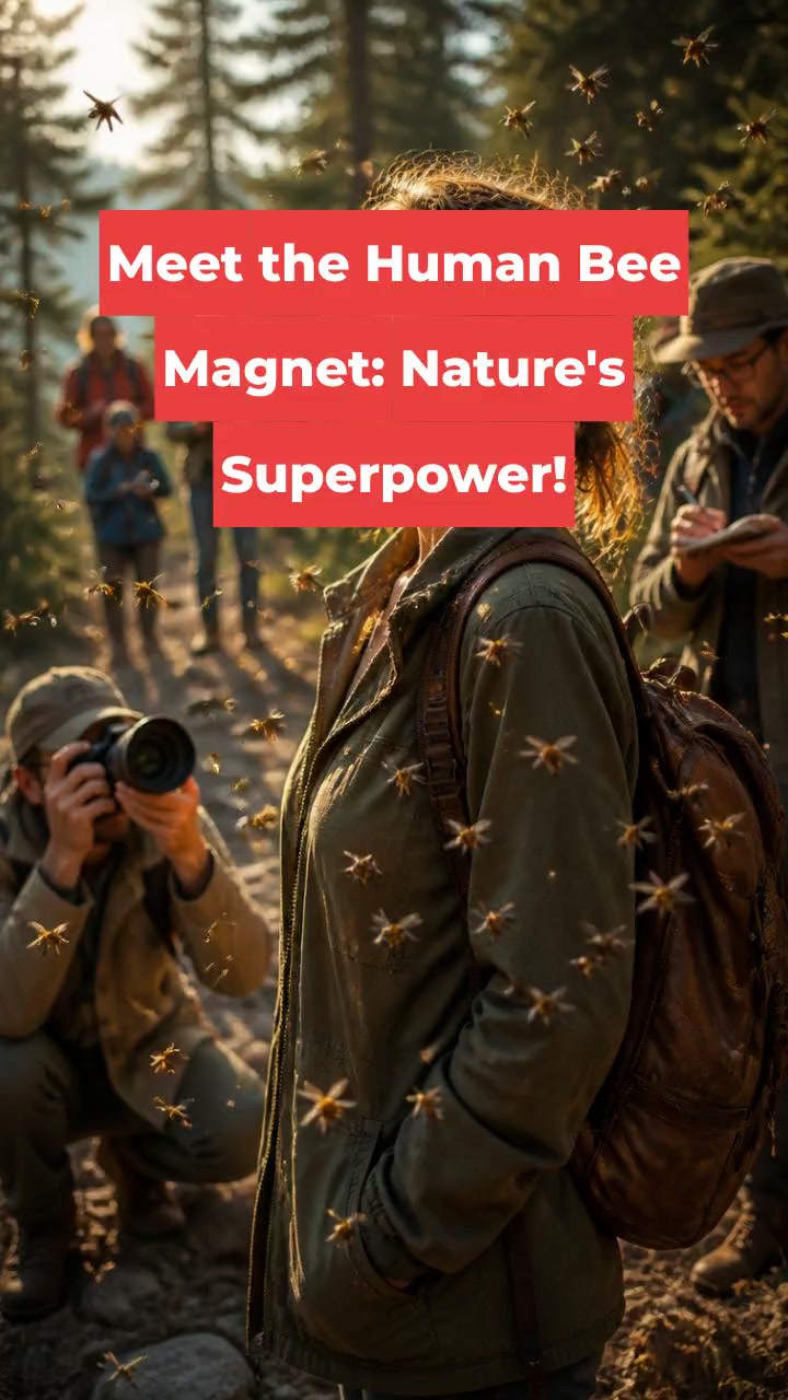 Meet the Human Bee Magnet: Nature's Superpower!